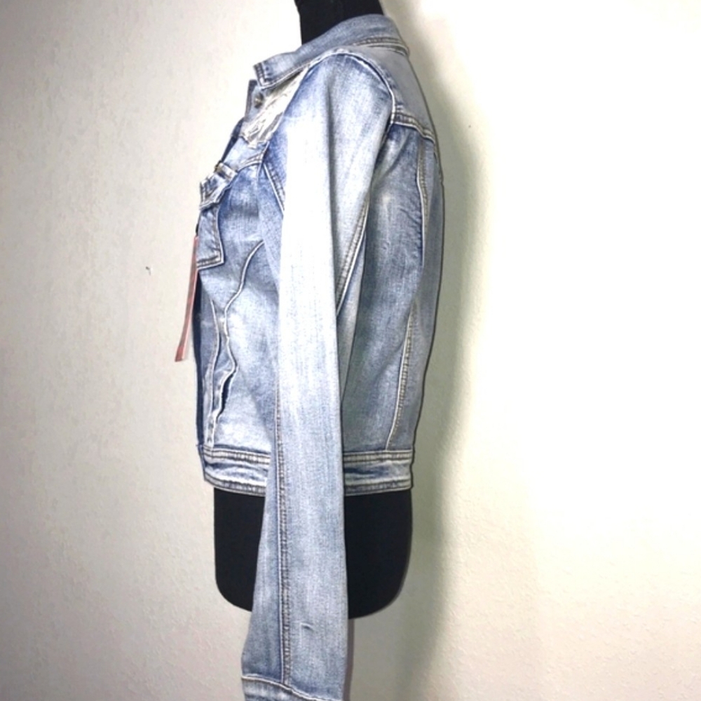 Zanadi Jean Jacket with Lace Inserts - Picture 6 of 7